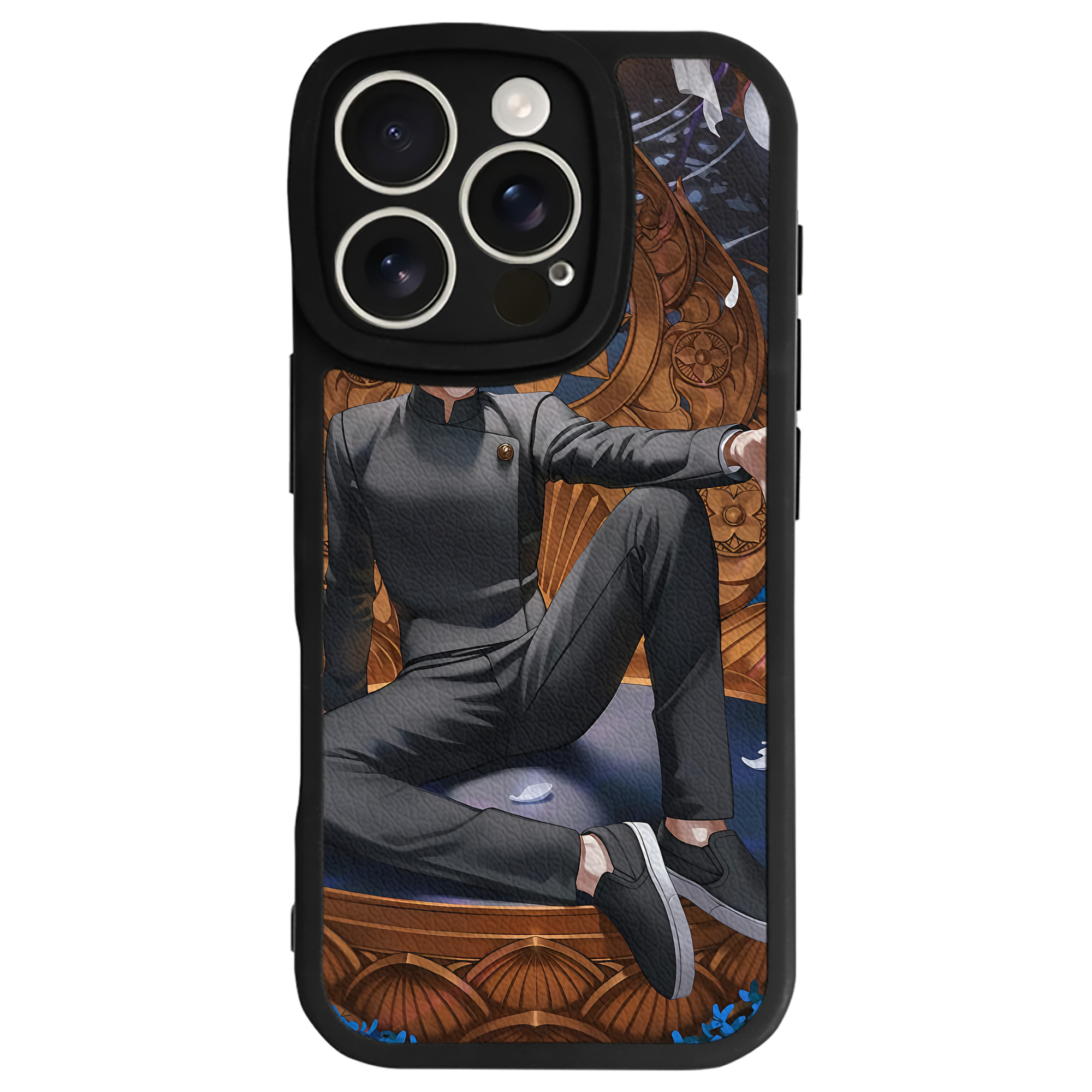 （画像用） 呪術廻戦 Jujutsu Kaisen 【iPhone 16シリーズ対応】シリコンスマホケース（レザー調） 材質：シリコン
